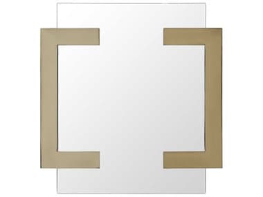 Whiteline Modern Living Sumo Sumo Gold Square Wall Mirror WMLMR1658GLD