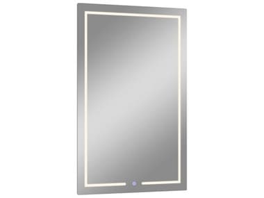 Whiteline Modern Living Brett Clear Rectangular Wall Mirror WMLMR1722SLED