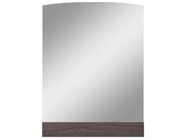Whiteline Modern Living Berlin Berlin Chestnut Light Grey Rectangular Wall Mirror WMLMR1754CNUTLGRY