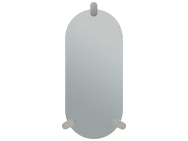 Whiteline Modern Living Anaconda Silver Oval Wall Mirror WMLMR2035SLVNKL