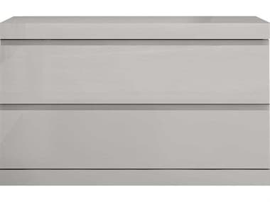 Whiteline Modern Living Anna 2-Drawers Gray Nightstand WMLNS1207LLGRY