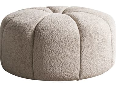 Whiteline Modern Living Lune Taupe Beige Upholstered Ottoman WMLOT2051FTAU