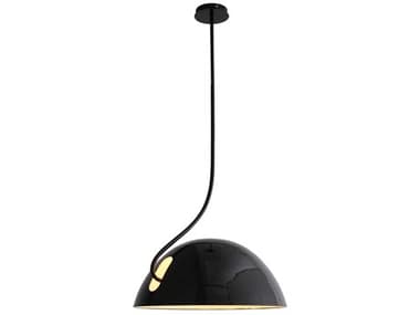 Whiteline Modern Living Bryce Black Dome Pendant WMLPL1489BLK