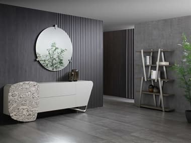 Whiteline Modern Living Anaconda 103&quot; Maple Wood Grey Sideboard with Mirror WMLSB2035GRYSET