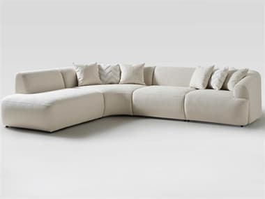 Whiteline Modern Living Larissa Upholstered Sectional Sofa WMLSL2050FWHT