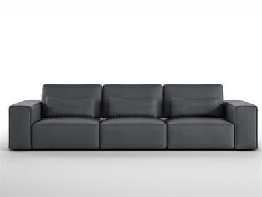 Whiteline Modern Living Florida Dark Grey Leather Sofa WMLSO2001LDGRY