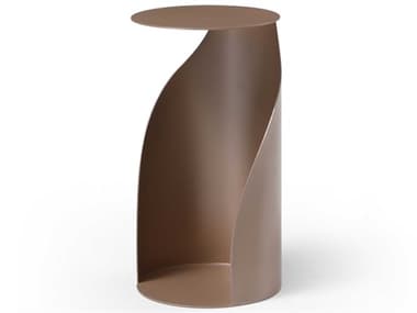 Whiteline Modern Living Willie Round Metal Gold End Table WMLST1874LGLD