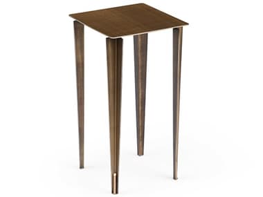 Whiteline Modern Living Nia Rectangular Metal Brushed Bronze End Table WMLST1882S