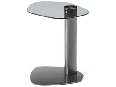 Whiteline Modern Living Lexi Glass Grey End Table WMLST1900GRY