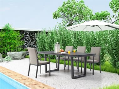 Whiteline Modern Living Outdoor Doris Aluminum Dining Set WMODORISDINSET