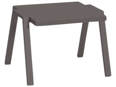 Whiteline Modern Living Outdoor Rio Taupe Aluminum Rectangular End Table WMOST1593TAU