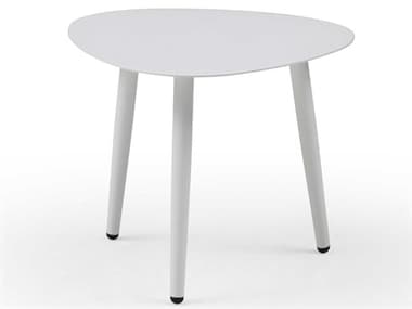 Whiteline Modern Living Outdoor Rowan White Aluminum End Table WMOST1601SWHT