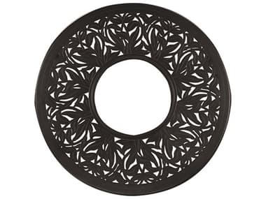 Woodard Cast Aluminum Napa 48'' Wide Round Fire Table Top with Burner Cover WR03148FP