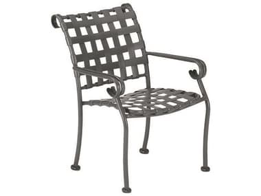 Woodard Ramsgate Aluminum Dining Arm Chair with Cushion WR160417SB
