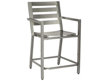 Woodard Palm Coast Slat Counter Stool with Arms Seat Replacement Cushions WR1Y0471CH
