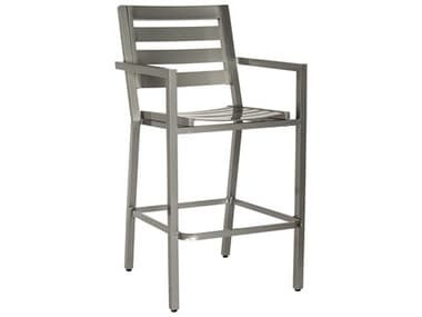 Woodard Palm Coast Slat Bar Stool with Arms Seat Replacement Cushions WR1Y0481CH