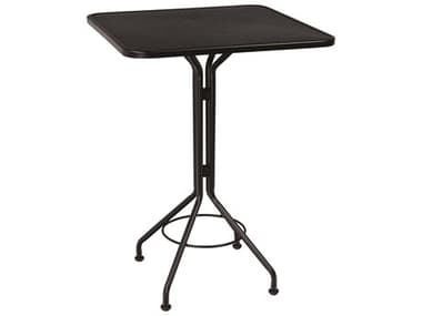 Woodard Wrought Iron Mesh 30'' Wide Square Bar Height Table WR280098