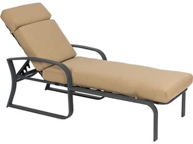 Woodard Cayman Isle Cushion Aluminum Adjustable Chaise Lounge WR2EM470
