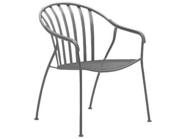 Woodard Valencia Wrought Iron Stackable Barrel Dining Arm Chair WR310001