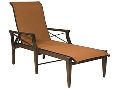 Woodard Andover Sling Aluminum Adjustable Chaise Lounge WR3Q0470