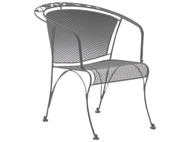 Woodard Briarwood Wrought Iron Barrel Dining Arm Chair WR400010