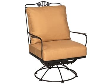 Woodard Briarwood Wrought Iron Swivel Rocker Lounge Chair WR400077