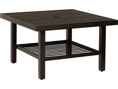 Woodard Tri-slat Aluminum 36'' Wide Square Coffee Table WR4V430002637