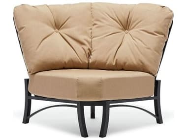 Woodard Cortland Cushion Aluminum Curved Sectional Lounge Chair WR4Z0458