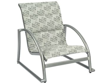 Woodard Tribeca Padded Sling Aluminum Stackable Sand Lounge Chair WR5D0540