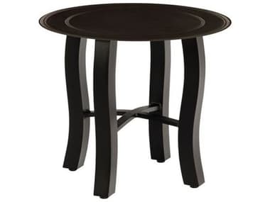 Woodard Solid Cast Aluminum 22'' Round End Table in Carson Base WR5P240009222