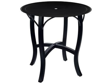 Woodard Solid Cast Aluminum 36'' Round Counter Height Table with Umbrella Hole in Carson Base WR5P550009232