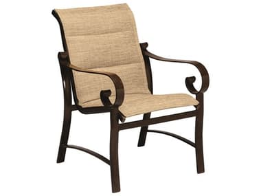 Woodard Belden Padded Sling Aluminum Dining Arm Chair WR62H501