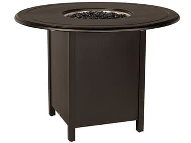 Woodard Solid Cast Fire Tables 48'' Aluminum Round Pit Table WR65M74909248FP