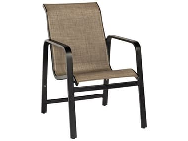 Woodard Landings Sing Aluminum Stackable Dining Arm Chair WR6G0417