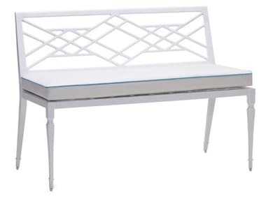 Woodard Alexa Hampton Tuoro Aluminum Bench without Arms and Optional Seat Cushion WR7S0423ST