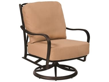 Woodard Apollo Cast Aluminum Swivel Rocker Lounge Chair WR7U0477