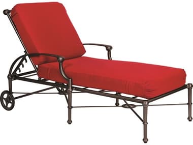 Woodard Delphi Cushion Cast Aluminum Adjustable Chaise Lounge WR850470