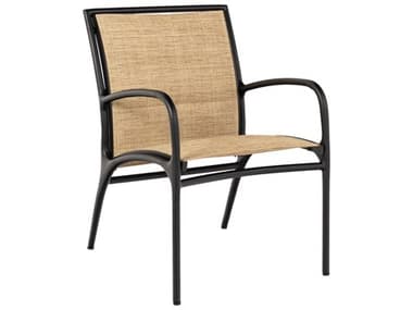 Woodard Orion Padded Sling Aluminum Dining Arm Chair WR990501