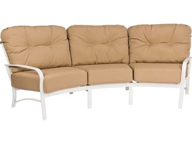 Woodard Fremont Cushion Aluminum Crescent Sofa WR9U0464