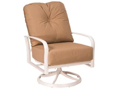 Woodard Fremont Cushion Aluminum Swivel Rocker Lounge Chair WR9U0477