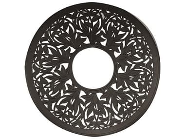 Woodard Closeout Cast Aluminum Napa 60'' Round Fire Table Top with Burner Cover WRCL03160FP