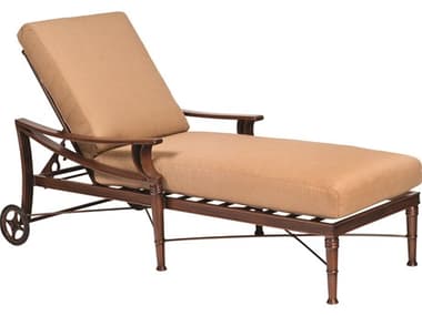 Woodard Closeout Arkadia Aluminum Adjustable Chaise Lounge - Frame Only WRCL590470