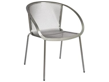 Woodard Closeout Zuma Wrought Iron Stackable Dining Arm Chair WRCL8A0017