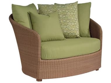 Woodard Closeout Oasis Wicker Cushion Lounge Chair and Half in Mocha WRCLS507013MOC