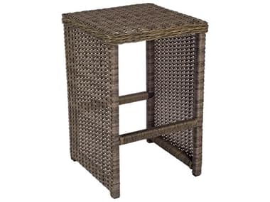 Woodard Closeout Bayshore Wicker Counter Stool in Heather Gray WRCLS509093HGY