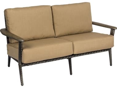 Woodard Closeout Draper Wicker Loveseat in Calico - Frame Only WRCLS512021CAL