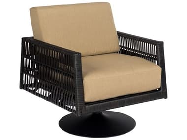 Woodard Closeout Maiz Wicker Swivel Lounge Chair - Frame Only WRCLS526015DMH