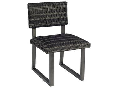 Woodard Harper Wicker Charcoal Gray Harper Dining Side Chair WRS508511