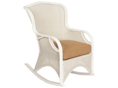 Woodard Heirloom Wicker Pristine White Rocker Lounge Chair WRS570815