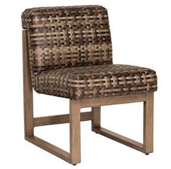 Woodard Reunion Wicker Calico Dining Side Chair WRS648511